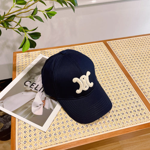 CELINE BASEBALL CAP MODEL 652273 IN DEEP NAVY FABRIC