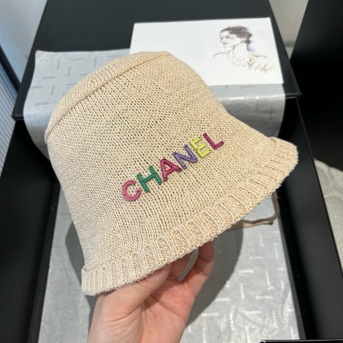CHANEL WOVEN BUCKET HAT BEIGE 673999