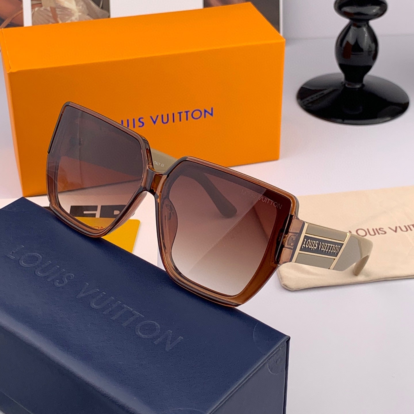 LOUIS VUITTON SQUARE SUNGLASSES L6303 IN ACETATE