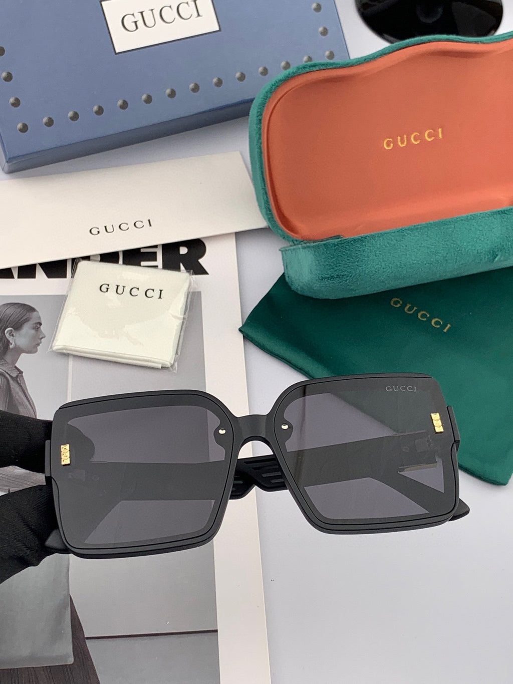 GEOMETRIC FRAME SUNGLASSES G2519 IN ACETATE
