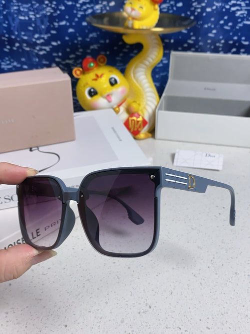 DIOR MONTAIGNE SUNGLASS 560861 IN TAN BLUE ACETATE
