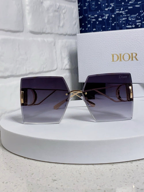 DIOR 30MONTAIGNE S7U SUNGLASS 578109 IN GOLD METAL GREY SMOKE LENSES